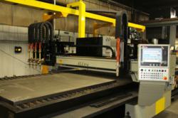 Stertil ALM's gantry style cutting machine with a combination of plasma and oxy-fuel torches